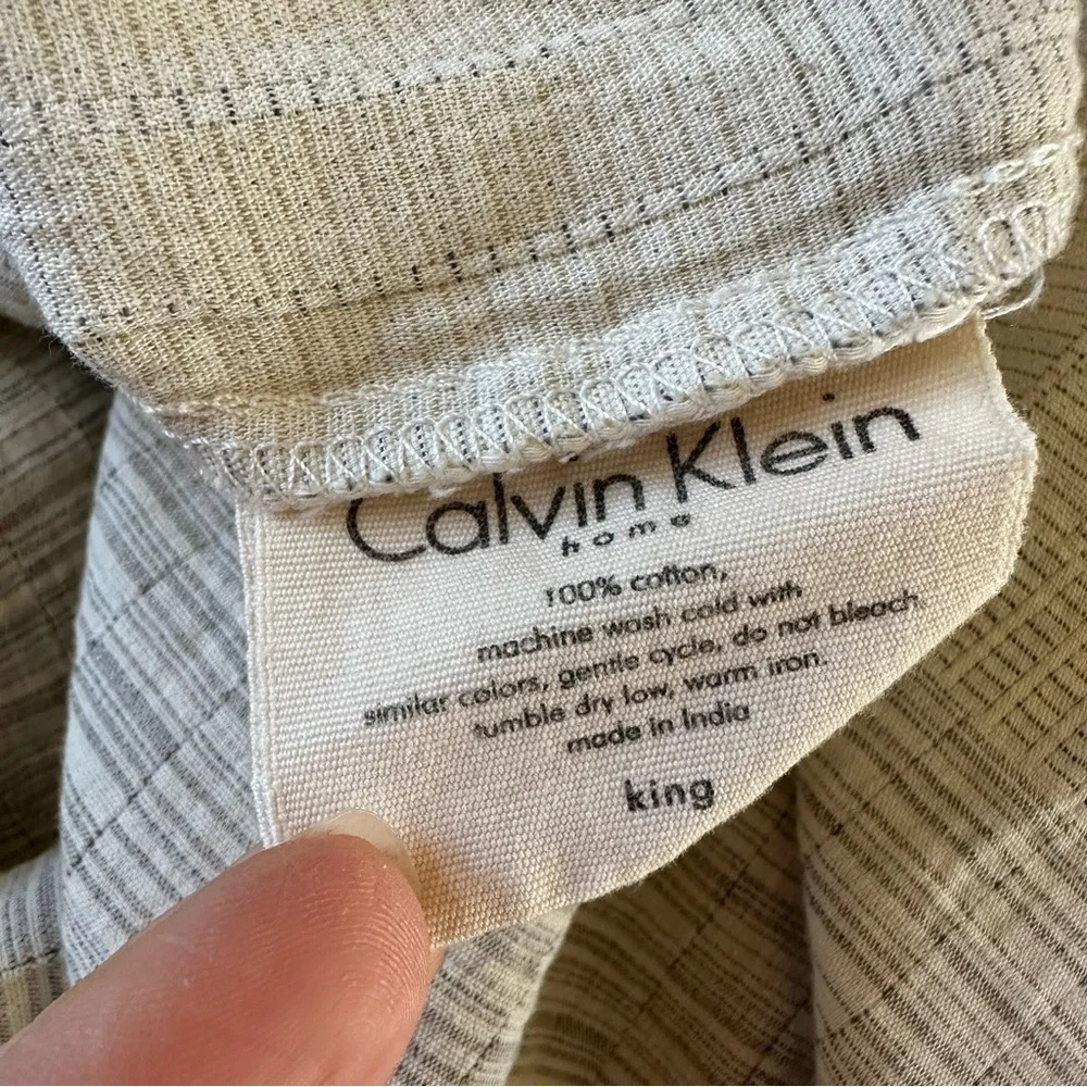 Calvin Klein 100% Cotton King Duvet Cover Neutral Color